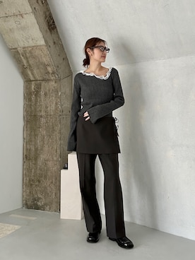 「ニット/セーター」｜haruna (CODE A)さん（レディース・164cm）の秋コーディネート