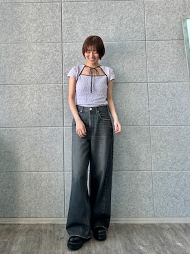 「CODE A（コードエー）のアイテム（トップス）」を使った、haruna (CODE A)さん（レディース・164cm）の夏コーディネート