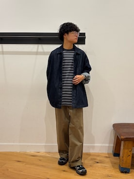 「URBAN RESEARCH DOORS（アーバンリサーチドアーズ）のアイテム（Tシャツ/カットソー）」を使った、いくたさん（メンズ・160cm）の秋コーディネート
