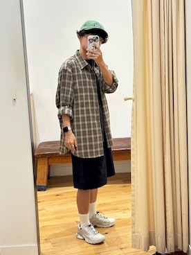 「アイテム（帽子）」を使った、lucasguitarさん（メンズ・160cm）の夏コーディネート