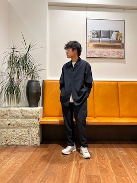 「パーマヘア」｜lucasguitarさん（メンズ・160cm）の春コーディネート