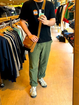 「Onitsuka Tiger（オニツカタイガー）のアイテム」を使った、リタローさん（メンズ・183cm）の夏コーディネート
