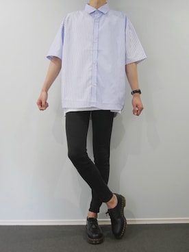 「アイテム（ドレスシューズ）」を使った、naotzさん（メンズ・178cm）の夏コーディネート