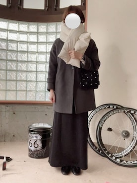 「CECIL McBEE（セシルマクビー）のアイテム（ジャケット/アウター）」を使った、happyclosetさん（レディース・162cm）の冬コーディネート