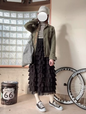 「emesuelee（エメスーリー）のアイテム」を使った、happyclosetさん（レディース・162cm）の春コーディネート