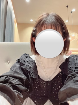 「andme（アンドミー）のアイテム（ノーカラージャケット）」を使った、happyclosetさん（レディース・162cm）の冬コーディネート