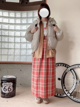「ほめられ本命コーデ」｜「アイテム（モカシン/デッキシューズ）」を使った、happyclosetさん（レディース・162cm）の冬コーディネート
