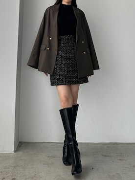 「アイテム（テーラードジャケット）」を使った、chieriさん（レディース・162cm）の秋コーディネート