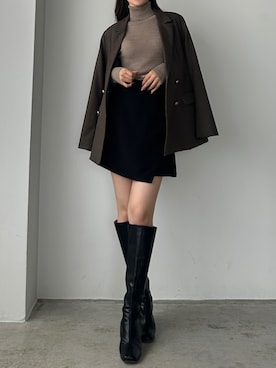 「アイテム（テーラードジャケット）」を使った、chieriさん（レディース・162cm）の秋コーディネート