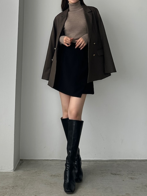 セール】インナーパンツ付ラップ風ミニスカート（スカート）｜Louere