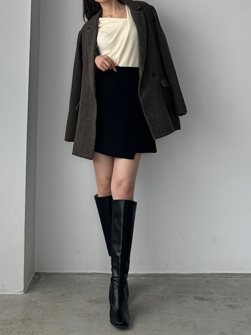 セール】ヘリンボーンテーラードジャケット＋ミニスカートSET