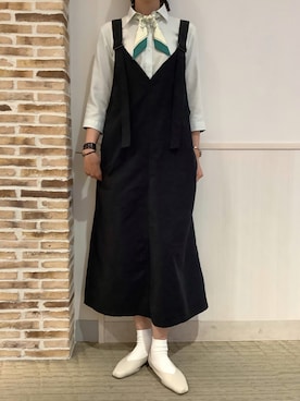 「アイテム（ビジネスシャツ）」を使った、BRICK HOUSE by Tokyo Shirts 静岡マークイズ店さん（レディース・167cm）の夏コーディネート