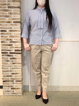 「東京シャツ」｜BRICK HOUSE by Tokyo Shirts 静岡マークイズ店さん（レディース・161cm）の春コーディネート