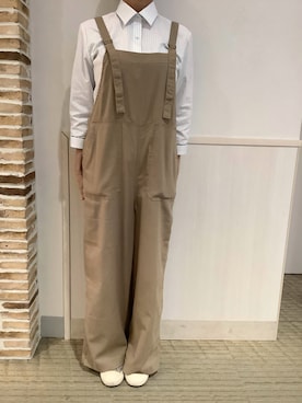 「アイテム（ビジネスシャツ）」を使った、BRICK HOUSE by Tokyo Shirts 静岡マークイズ店さん（レディース・154cm）の夏コーディネート