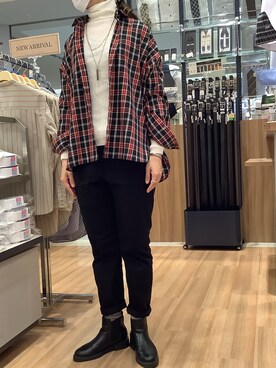 BRICK HOUSE by Tokyo Shirts 静岡マークイズ店さん（レディース・167cm）の冬コーディネート