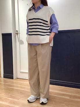 TOKYO SHIRTS 大阪クロスト店さん（レディース・155cm）の春コーディネート