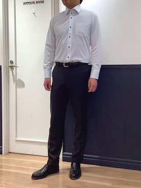TOKYO SHIRTS 大阪クロスト店さん（メンズ・176cm）の春コーディネート