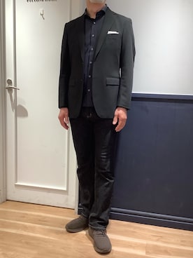 TOKYO SHIRTS 大阪クロスト店さん（メンズ・180cm）の春コーディネート