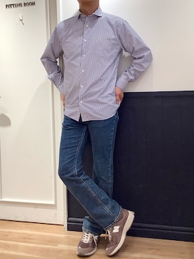 TOKYO SHIRTS 大阪クロスト店さん(メンズ・180cm)の春コーディネート