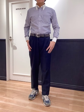 TOKYO SHIRTS 大阪クロスト店さん（メンズ・177cm）の冬コーディネート