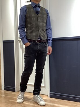 TOKYO SHIRTS 大阪クロスト店さん（メンズ・175cm）の秋コーディネート