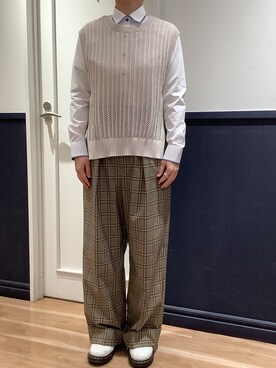 TOKYO SHIRTS 大阪クロスト店さん(レディース・160cm)の冬コーディネート