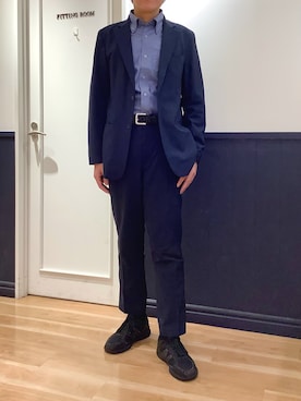 TOKYO SHIRTS 大阪クロスト店さん（メンズ・177cm）の冬コーディネート