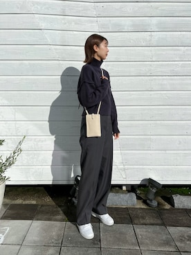 「ニットコーデ」｜「NIKE（ナイキ）のアイテム」を使った、Atelier nuuさん（レディース・169cm）の冬コーディネート
