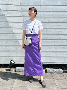 「THE SHINZONE（ザ　シンゾーン）のアイテム（トップス）」を使った、Atelier nuuさん（レディース・165cm）の夏コーディネート