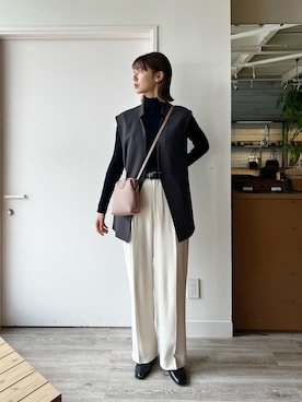 「JOURNAL STANDARD（ジャーナルスタンダード）のアイテム（ベスト）」を使った、Atelier nuuさん（レディース・169cm）の春コーディネート
