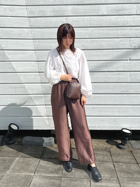 「ミニショルダー」｜Atelier nuuさん（レディース・165cm）の秋コーディネート