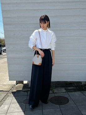 「BEAUTY&YOUTH UNITED ARROWS（ビューティーアンドユースユナイテッドアローズ）のアイテム（パンプス）」を使った、Atelier nuuさん（レディース・169cm）の春コーディネート