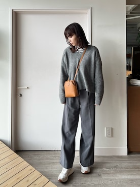 「note et silence （ノートエシロンス）のアイテム」を使った、Atelier nuuさん（レディース・165cm）の冬コーディネート
