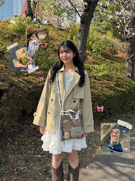 「Aunely（オーネリー）のアイテム」を使った、fuwa chanさん（レディース・162cm）の春コーディネート