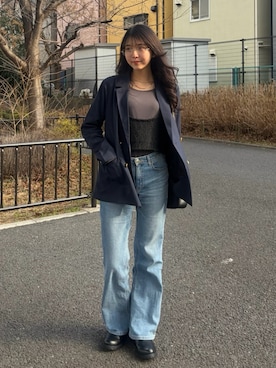 「RANAN（ラナン）のアイテム」を使った、fuwa chanさん（レディース・162cm）の春コーディネート