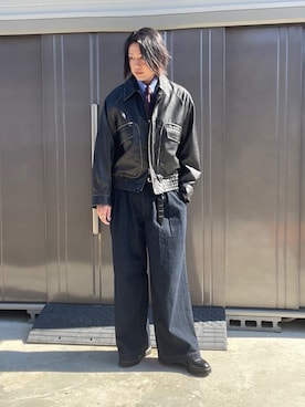 「アイテム（キーケース/キーアクセサリー）」を使った、suguruさん（メンズ・180cm）の秋コーディネート