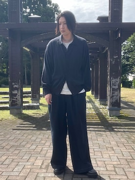 「タンクトップ」｜「アイテム（アクセサリー）」を使った、suguruさん（メンズ・180cm）の秋コーディネート