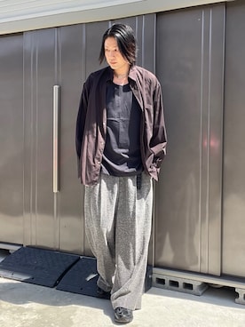 「アイテム（パンツ）」を使った、suguruさん（メンズ・180cm）の秋コーディネート