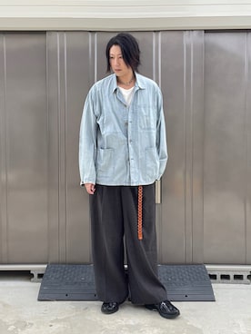「アイテム（シャツ/ブラウス）」を使った、suguruさん（メンズ・180cm・40代）の秋コーディネート