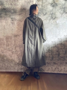 「オリーブ」｜「アイテム（ブーツ）」を使った、suguruさん（メンズ・180cm）の冬コーディネート