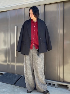 「アイテム（キーケース/キーアクセサリー）」を使った、suguruさん（メンズ・180cm）の秋コーディネート