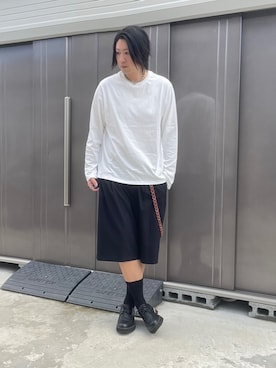 「アイテム（ウォレットチェーン）」を使った、suguruさん（メンズ・180cm）の秋コーディネート
