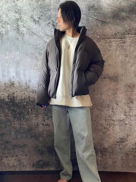 「アイテム（スウェット）」を使った、suguruさん（メンズ・180cm・30代）の秋コーディネート