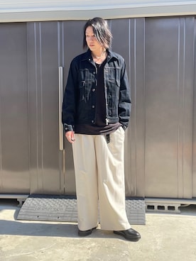 「アイテム（キーケース/キーアクセサリー）」を使った、suguruさん（メンズ・180cm）の秋コーディネート