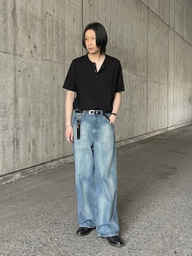 LASER FADE STANDARD STRAIGHT DENIMを使った人気ファッション