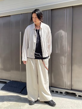 「アイテム（財布/小物、ブラウン系）」を使った、suguruさん（メンズ・180cm）の秋コーディネート