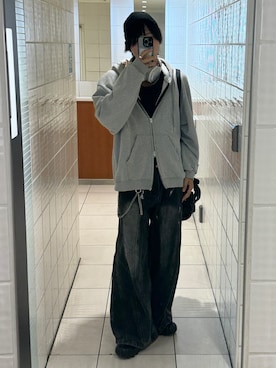 「アイテム（キャップ）」を使った、utaさん（メンズ・175cm）の秋コーディネート