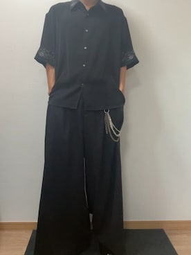 「HARE（ハレ）のアイテム（スラックス）」を使った、yuuさん（メンズ・175cm）の春コーディネート