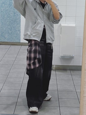 「CONVERSE（コンバース）のCONVERSE コンバース ALL STAR (R) TREKWAVE OX オールスター (R) トレックウエーブ OX 31310080 BLACK（スニーカー）」を使った、yuuさん（メンズ・175cm）の春コーディネート
