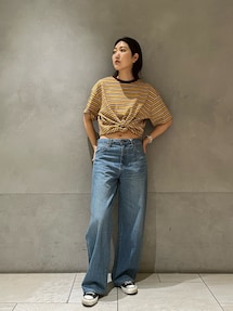 ungrid＊ダブルボーダーTee WEB限定】コンパクトボーダーTee（Tシャツ/カットソー）｜Ungrid（アン